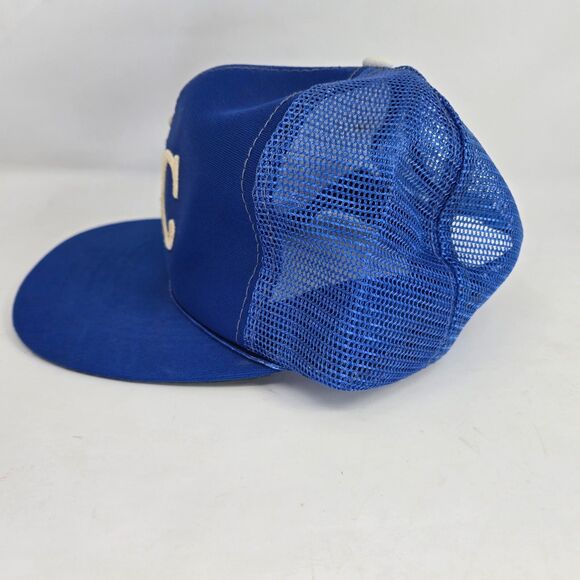 Kansas City Royals Trucker Cap Mesh 1980s Retro Snapback Universal Industries - Picture 7 of 13